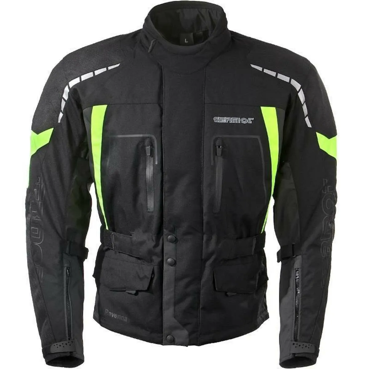 Germot Ravenna Textiljacke anthrazit / gelb