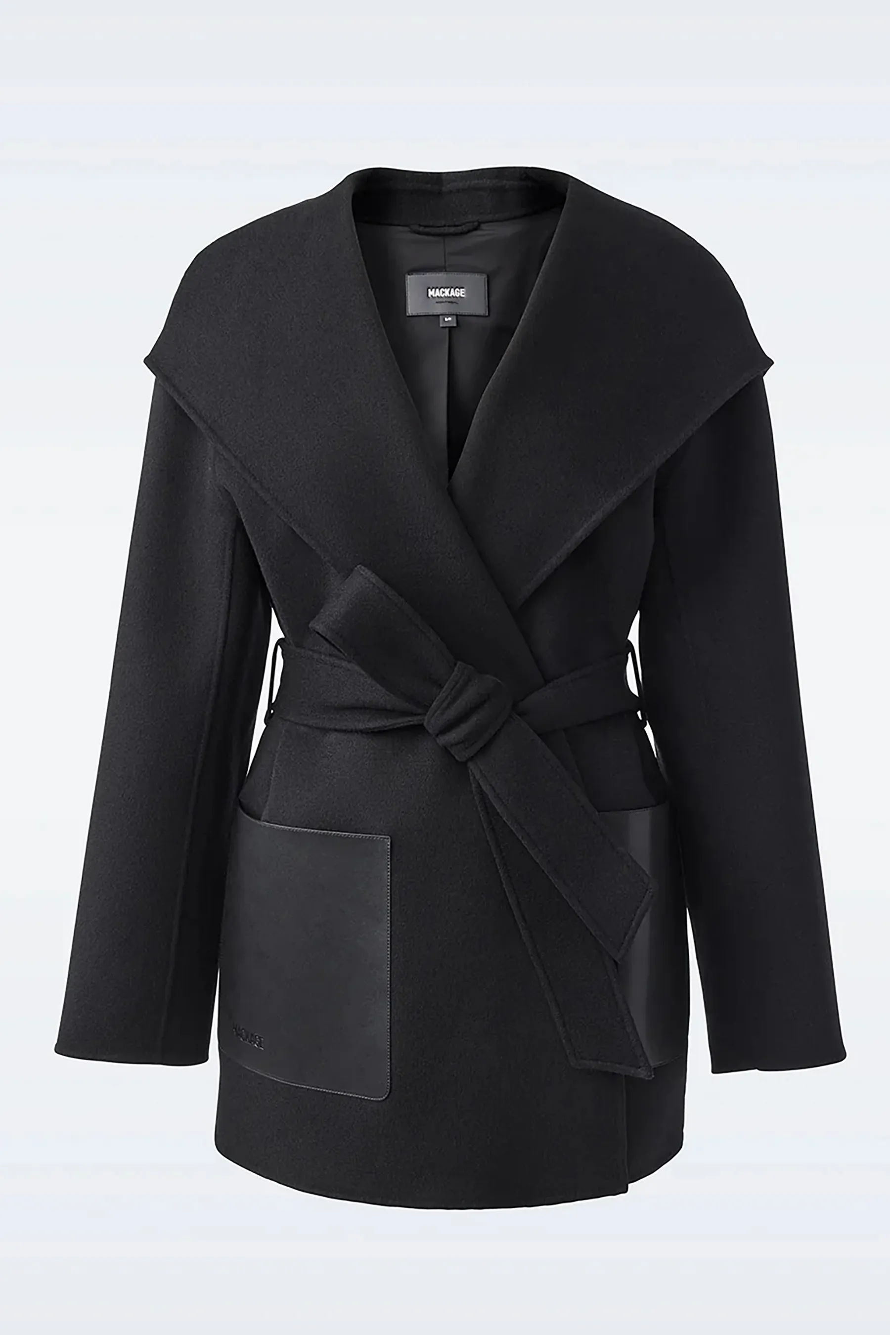 MACKAGE Double-Face Wool Wrap Coat Azra  