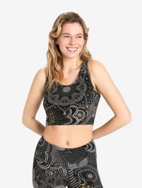 Yoga Bra Maui mit Polster - schwarz-natur