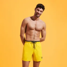 Zweifarbige Solid Bicolore Badeshorts für Herren